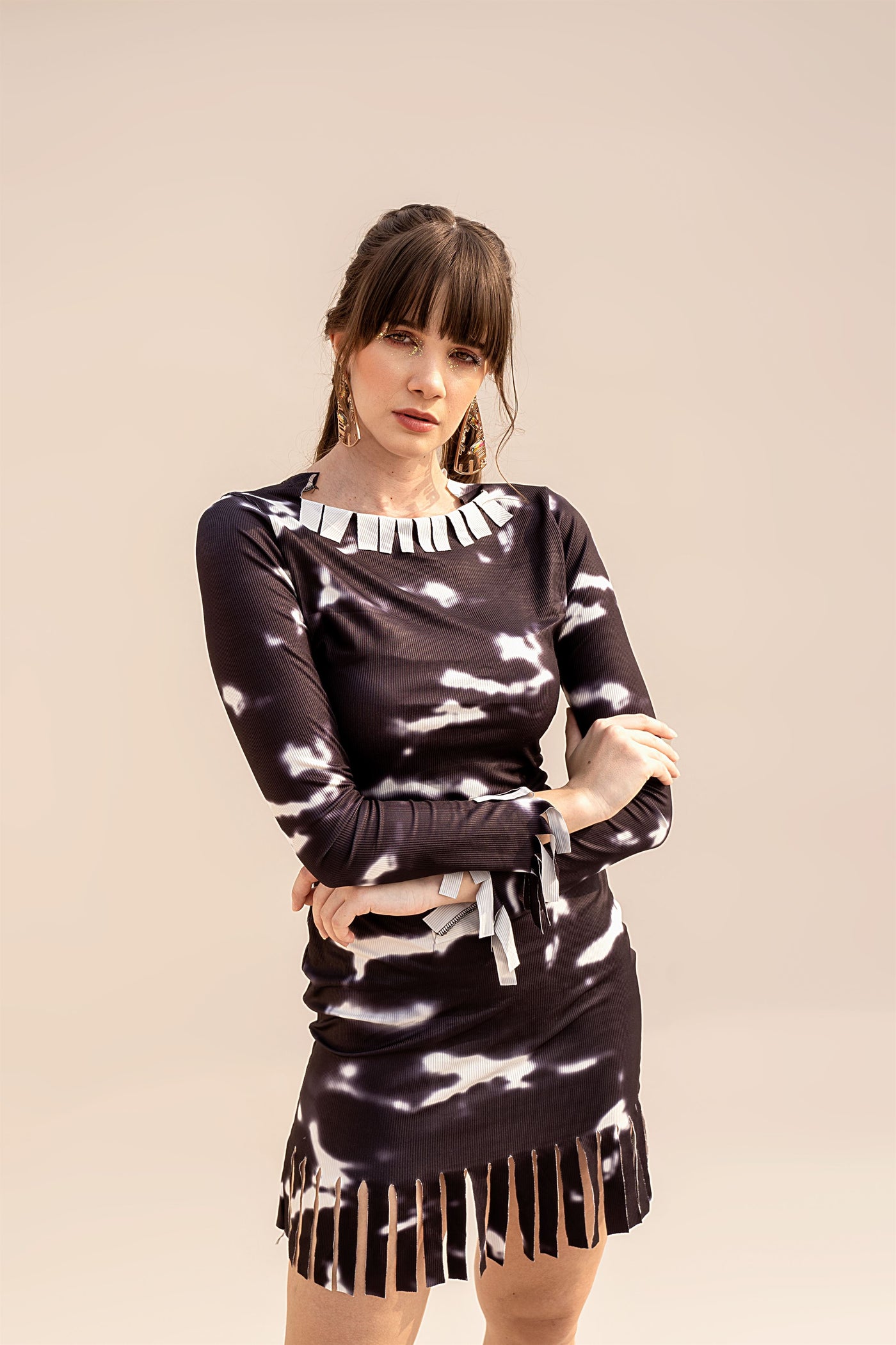 Tie dye Ribbed Dress