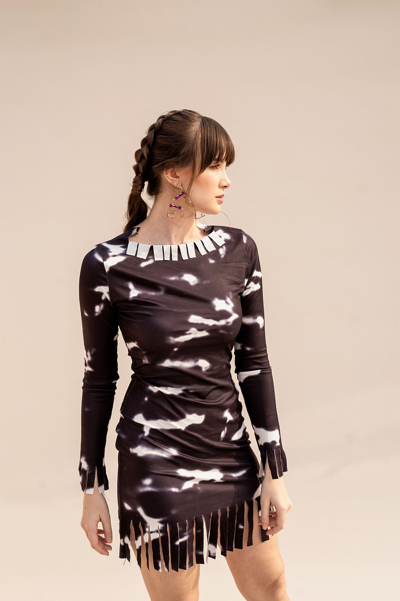 Tie dye Ribbed Dress