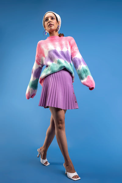 Tie dye Fuzzy Sweater