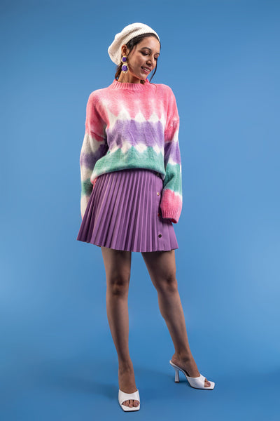 Tie dye Fuzzy Sweater