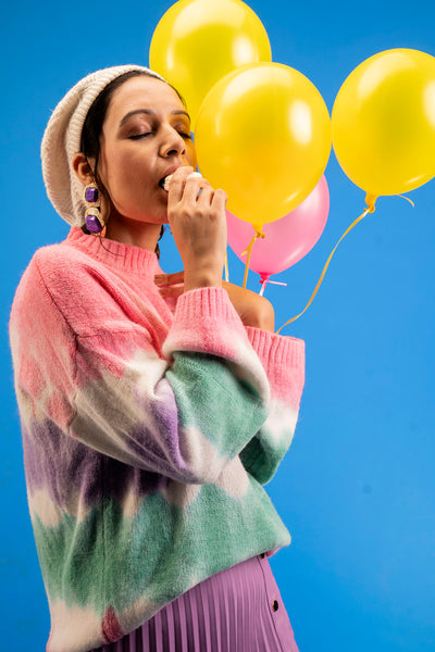 Tie dye Fuzzy Sweater