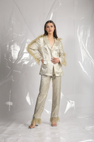 Leah- Golden Feather Pyjama Sets